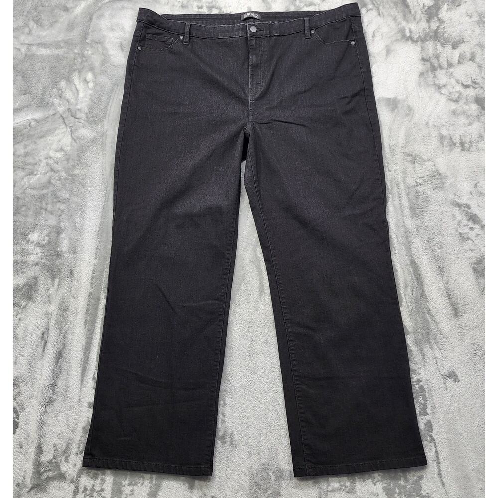 Buffalo David Bitton‎ Jeans Womens 22/42 Black Alyssa High-Rise Straight Stretch